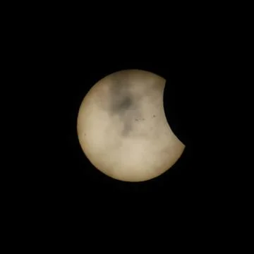 Partial Solar Eclipse August 21 2017 Fotos Stock
