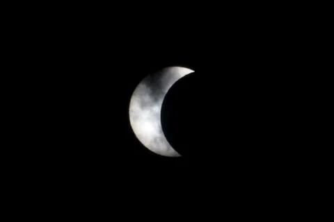 Partial Solar Eclipse August 21 2017 Stock Photos