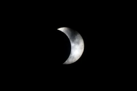 Partial Solar Eclipse August 21 2017 Stock Photos
