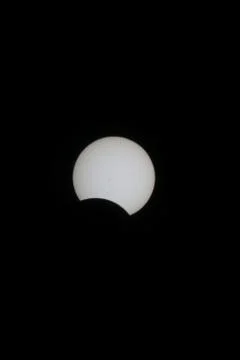 Partial Solar Eclipse August 21 2017 Stock Photos