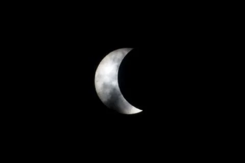 Partial Solar Eclipse August 21 2017 Stock Photos