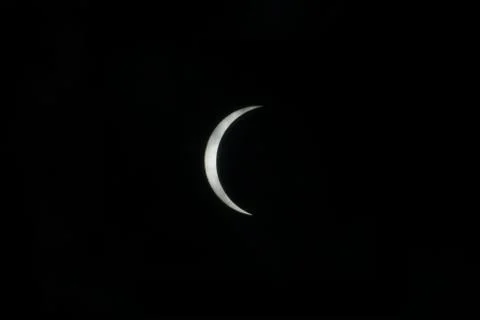 Partial Solar Eclipse August 21 2017 Fotos Stock