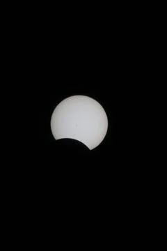  Partial Solar Eclipse August 21 2017 Partial Solar Eclipse August 21 2017... Stock Photos