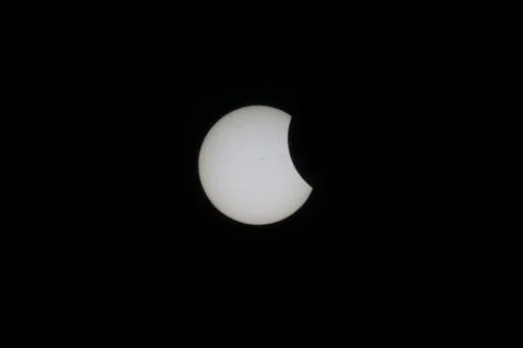  Partial Solar Eclipse August 21 2017 Partial Solar Eclipse August 21 2017... Fotos Stock