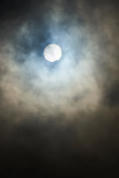 Partial solar eclipse background Fotos Stock
