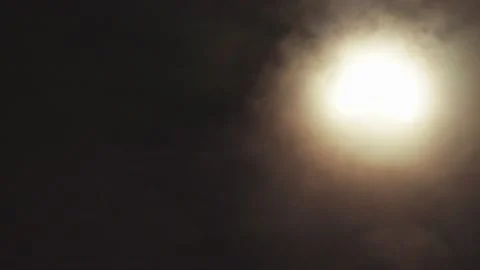 Partial solar eclipse with clouds 2 Stock Footage 130881022