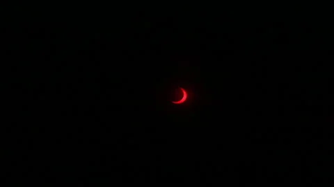 Partial Solar Eclipse Stock Footage 228691272