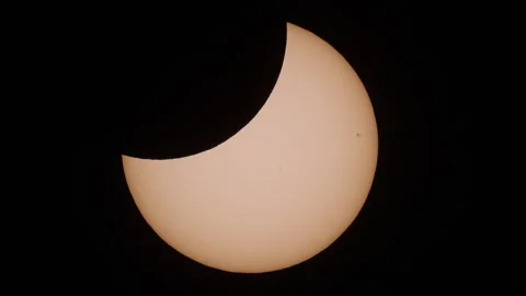 Partial solar eclipse Stock Footage 238358834