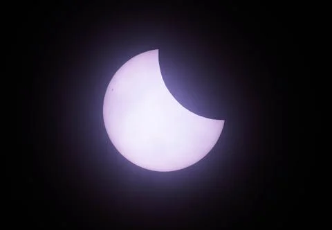 Partial solar eclipse from Greenwich Observatory in London, United Kingdom - 29  Stock Photos