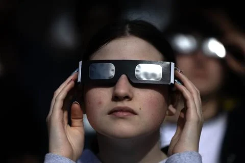 Partial solar eclipse from Greenwich Observatory in London, United Kingdom - 29  Stock Photos