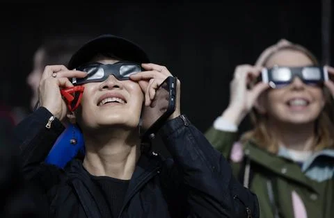 Partial solar eclipse from Greenwich Observatory in London, United Kingdom - 29  Stock Photos