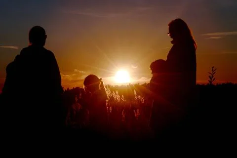 Partial solar eclipse in Latvia, Sabile - 12 Aug 2026 Stock Photos