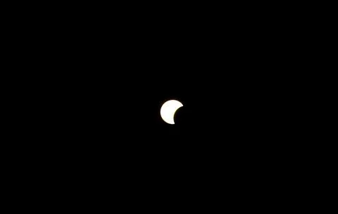 Partial solar eclipse in Latvia, Sabile - 12 Aug 2026 Stock Photos