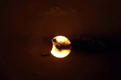 Partial Solar Eclipse, Mumbai, Maharashtra, India, Asia India Copyright: x... Stock Photos