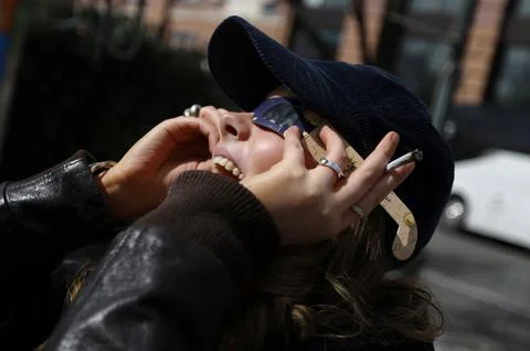 Partial solar eclipse in New York City, USA - 08 Apr 2024 Stock Photos