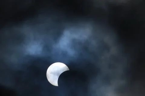 Partial solar eclipse Fotos Stock