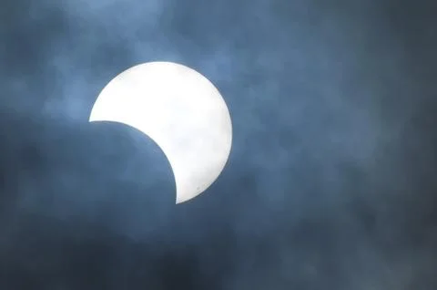 Partial solar eclipse Stock Photos
