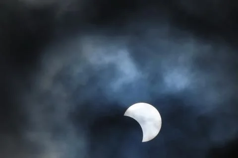Partial solar eclipse Fotos Stock