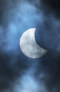 Partial solar eclipse Fotos Stock