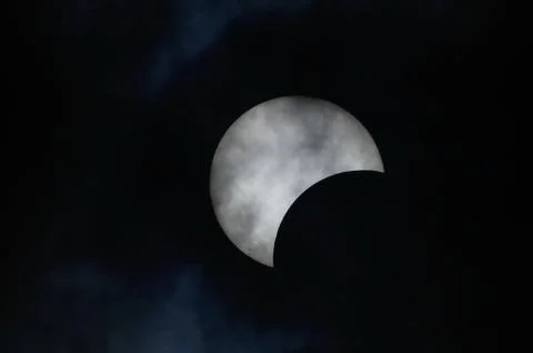 Partial solar eclipse Fotos Stock