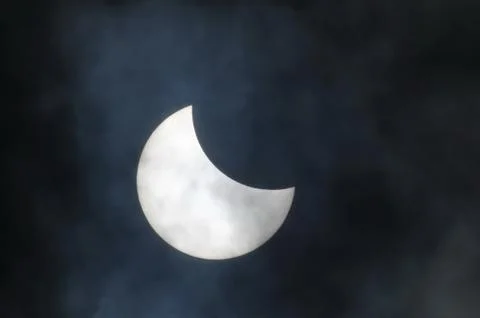 Partial solar eclipse Fotos Stock