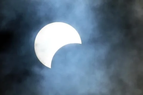 Partial solar eclipse Fotos Stock