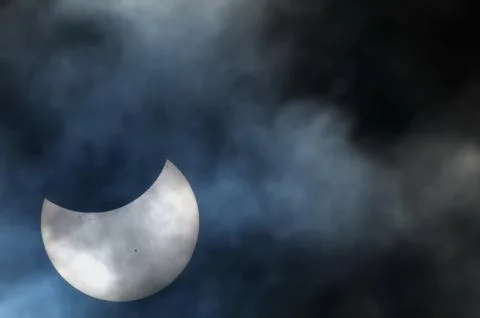 Partial solar eclipse Fotos Stock