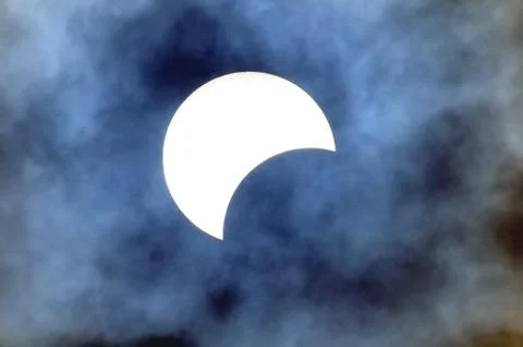 Partial solar eclipse Fotos Stock