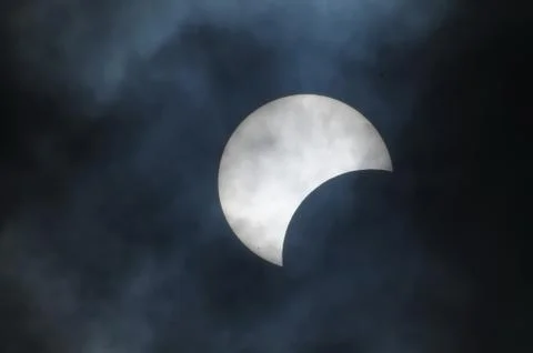 Partial solar eclipse Fotos Stock