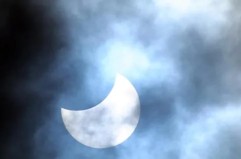 Partial solar eclipse Fotos Stock