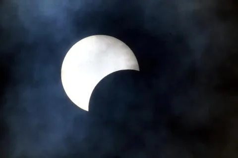 Partial Solar Eclipse Fotos Stock