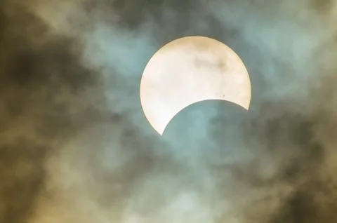 Partial Solar Eclipse Stock Photos
