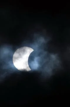 Partial Solar Eclipse Fotos Stock