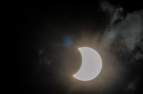 Partial Solar Eclipse Stock Photos