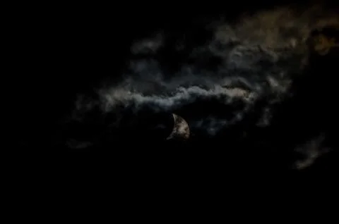 Partial Solar Eclipse Fotos Stock