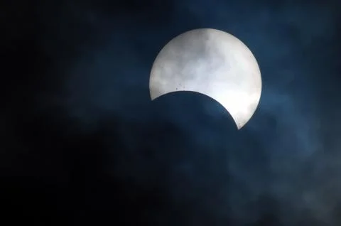 Partial Solar Eclipse Fotos Stock