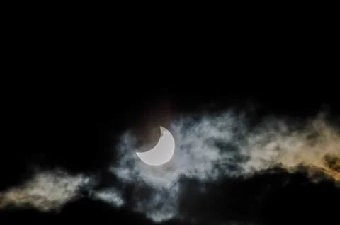 Partial Solar Eclipse Fotos Stock