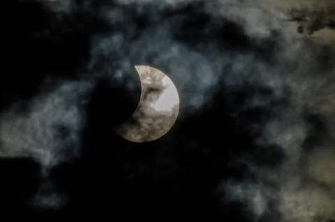 Partial Solar Eclipse Stock Photos
