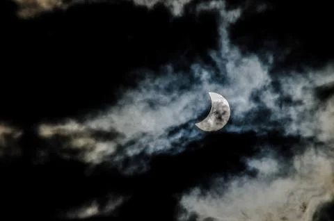 Partial Solar Eclipse Stock Photos