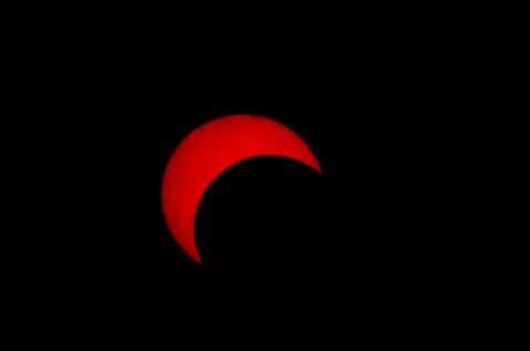 Partial Solar Eclipse Stock Photos