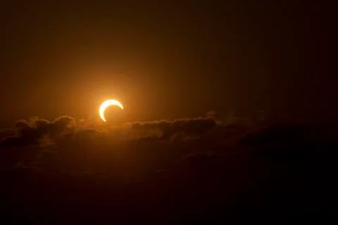 Partial Solar Eclipse Stock Photos