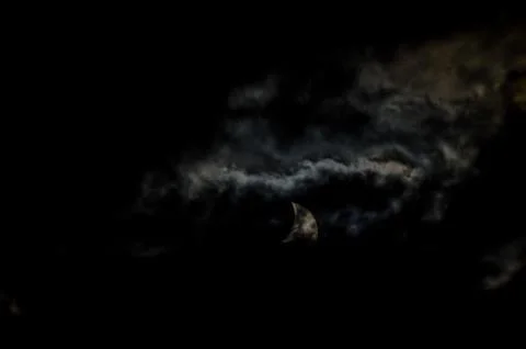 Partial Solar Eclipse Stock Photos