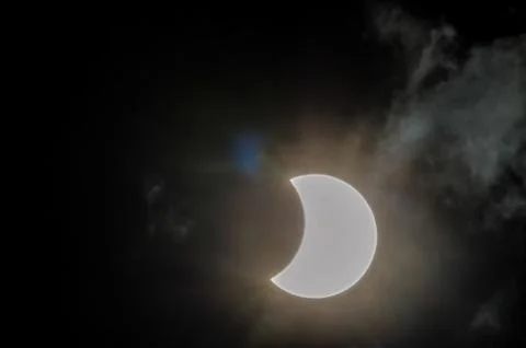 Partial Solar Eclipse Stock Photos
