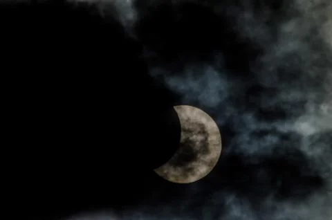 Partial Solar Eclipse Fotos Stock