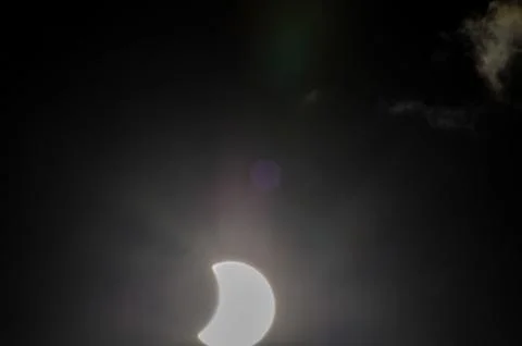 Partial Solar Eclipse Fotos Stock