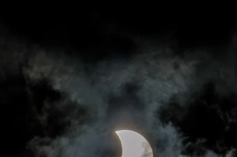 Partial Solar Eclipse Fotos Stock