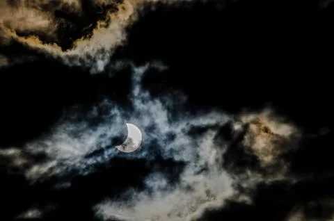 Partial Solar Eclipse Fotos Stock