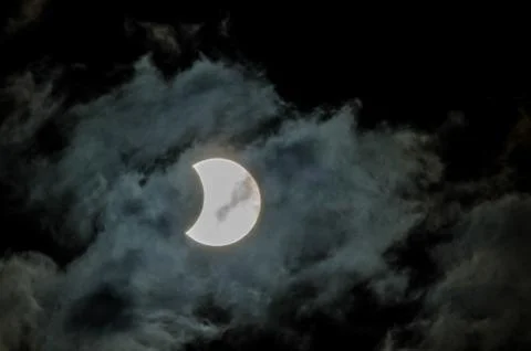 Partial Solar Eclipse Fotos Stock