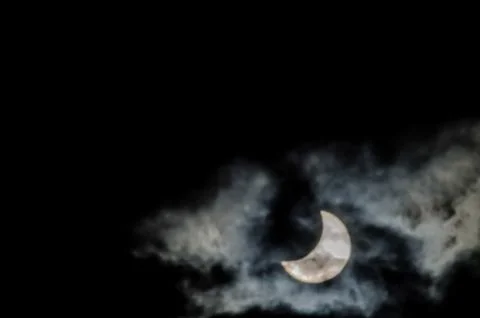 Partial Solar Eclipse Stock Photos