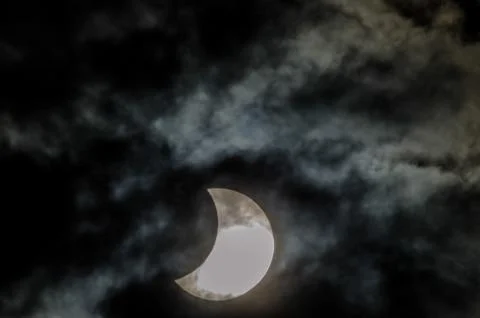 Partial Solar Eclipse Stock Photos